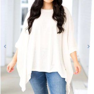 CHIC SOUL - BRAND NEW Feel Me Top, White 1x